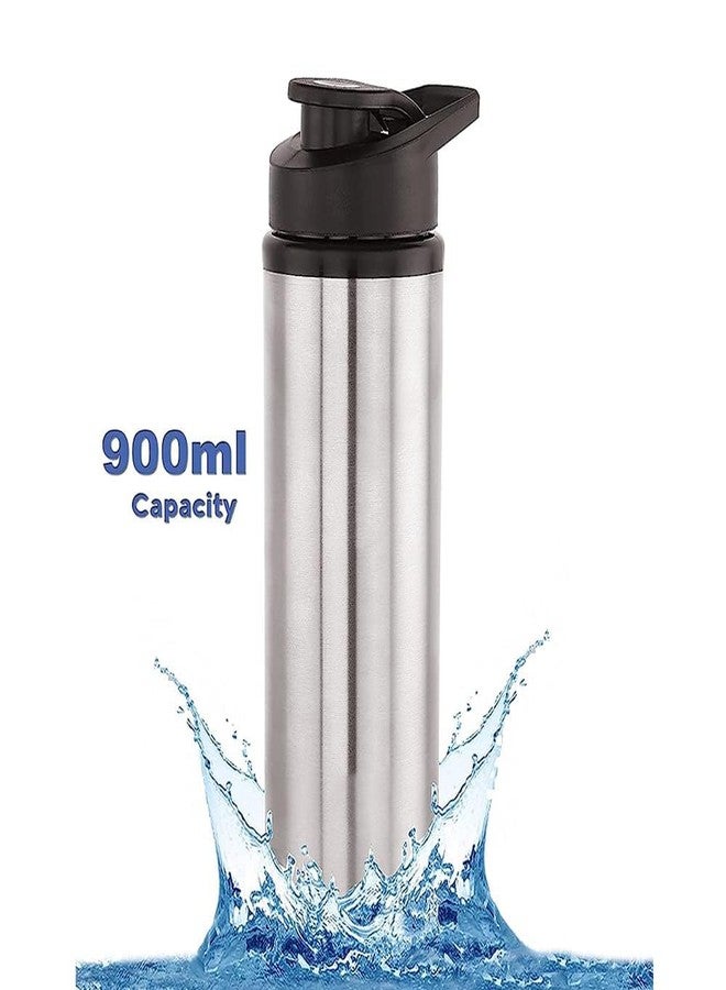 MARKWELL Stainless Steel 900 ml Water Bottle for fridge, School, Gym, Home, office, Boys,Girls, Kids, Leak Proof with MATT COLOR & SIPPER CAP (SIPPER BOTTLE) - Image 4